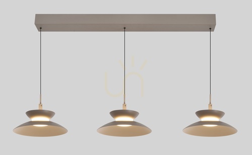 Kontrollera GUBBIO Straight Trio taklampa, Cashmere, 7060-313 Aviano