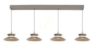 GUBBIO rak pendellampa med 4 lampor, Cashmere, 7060-413 Aviano small 1
