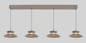 GUBBIO rak pendellampa med 4 lampor, Cashmere, 7060-413 Aviano small 8