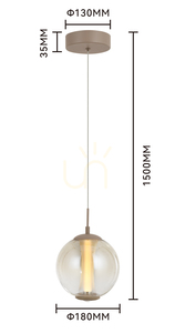 ORLEANS Enkel taklampa, Cashmere, 6041-113 Aviano small 4