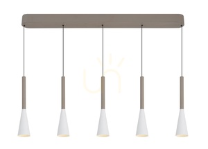 TROMPTO rak pendellampa med 5 lampor, Cashmere, 7050-524 Aviano small 7