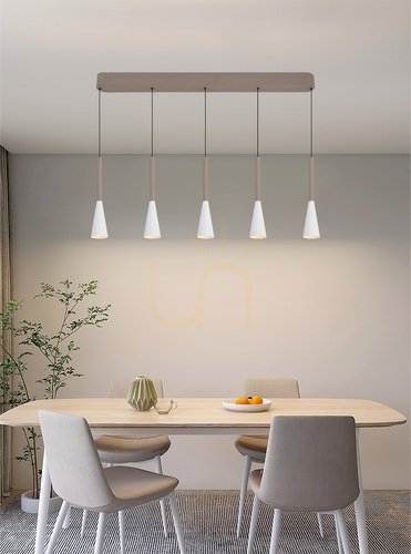 Kontrollera TROMPTO rak pendellampa med 5 lampor, Cashmere, 7050-524 Aviano