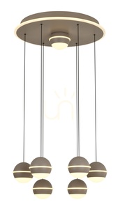 BIARRITZ Pendellampa med 7 lampor, Cashmere, 5047-813 Aviano small 3