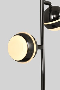 BIARRITZ dubbel golvlampa, svart krom, 8047-205, Aviano small 1