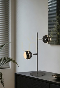 BIARRITZ dubbel golvlampa, svart krom, 8047-205, Aviano small 0
