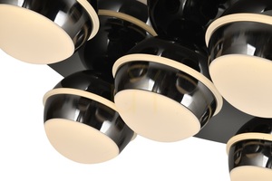 BIARRITZ taklampa med 5 lampor, svart krom, 9047-505, Aviano small 4