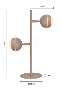 BIARRITZ dubbel golvlampa, Cashmere, 8047-213 Aviano small 4