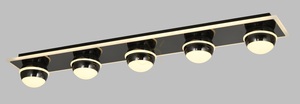 Taklampa – BIARRITZ Enkel taklampa med 5 lampor, svart krom 9047-605 Aviano small 1