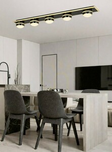 Taklampa – BIARRITZ Enkel taklampa med 5 lampor, svart krom 9047-605 Aviano small 4