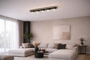 Taklampa – BIARRITZ Enkel taklampa med 5 lampor, svart krom 9047-605 Aviano small 0