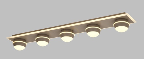 Kontrollera Taklampa – BIARRITZ Enkel taklampa med 5 lampor, Cashmere, 9047-613 Aviano