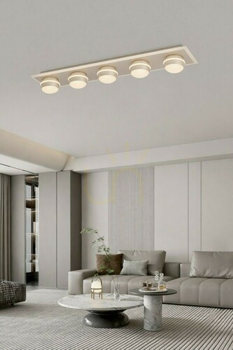 Kontrollera Taklampa – BIARRITZ Enkel taklampa med 5 lampor, Cashmere, 9047-613 Aviano