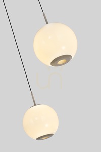 LUBERON Rund LED-pendellampa med tre lampor, Cashmere, 5051-313 Aviano small 2