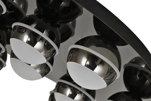 BIARRITZ Rund LED-taklampa, svart krom, 9047-1005, Aviano small 3