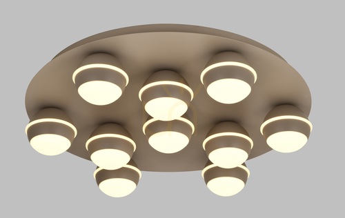 Kontrollera BIARRITZ Rund LED-taklampa, Cashmere, 9047-1013, Aviano