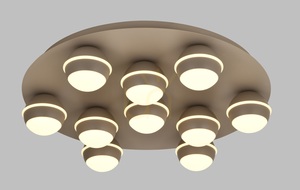 BIARRITZ Rund LED-taklampa, Cashmere, 9047-1013, Aviano small 0