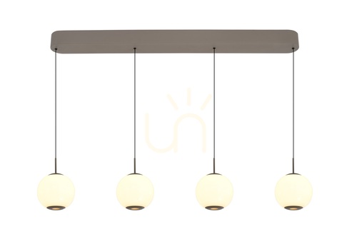 Kontrollera LUBERON Cashmere 7051-413 Aviano 4-lamps rak LED-pendellampa