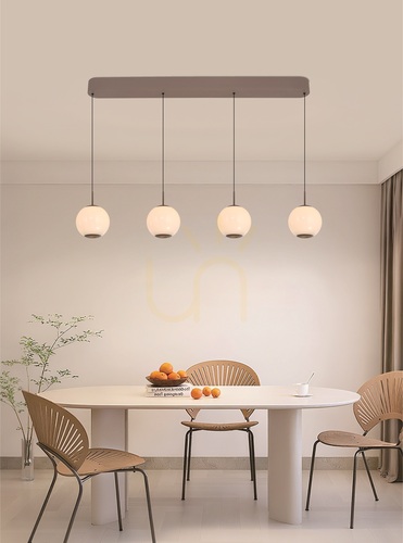 Kontrollera LUBERON Cashmere 7051-413 Aviano 4-lamps rak LED-pendellampa