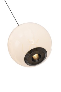LUBERON Svartkromad oval LED-pendellampa i 8-form 7051-805 Aviano small 5