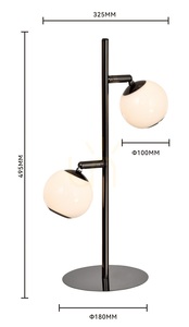 Aviano LUBERON LED-bordslampa 8051-205, svart krom, 49,5 cm small 4