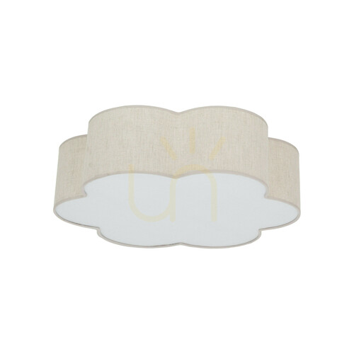 Kontrollera TK-Lighting CAPRI LEN 10746 plafond, beige, 49 cm, 4×E27