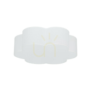 Capri White taklampa, 4x E27 small 0
