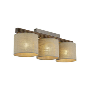 Viga Shade taklampa i valnöt, 3 Xe27 small 3