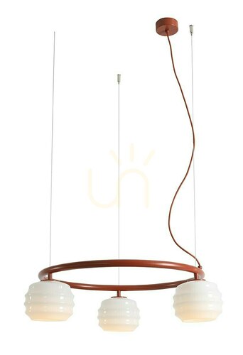 Kontrollera ALDEX 1159E24_R Puff 3 Ring Terra taklampa