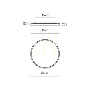 AELA P/M FAEPA2 taklampa, orange, Gea Luce small 1