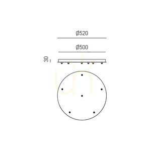 ALICE B T/6 FALBN6 Svart Gea Luce takrosett small 1