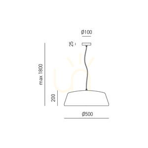 BLANCA S/P FBLSN1 Svart Gea Luce taklampa small 1