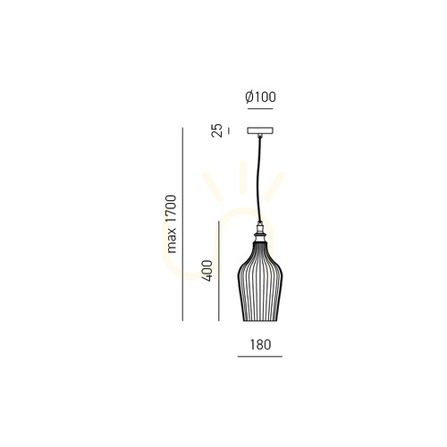 Kontrollera CLEOFE S/12 FCLSO12 Ochra Gea Luce taklampa