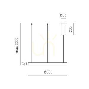 CRISEIDE S/1P FCRSN8 Svart Gea Luce taklampa small 1