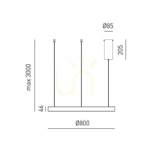 Kontrollera CRISEIDE S/1P FCRSO8 taklampa, borstat guld, Gea Luce