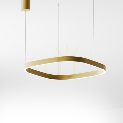 Kontrollera CRISEIDE S/1P Q FCRSO8Q Guldpendellampa från Gea Luce