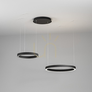 CRISEIDE S/2D FCRSN5 Svart Gea Luce taklampa small 0