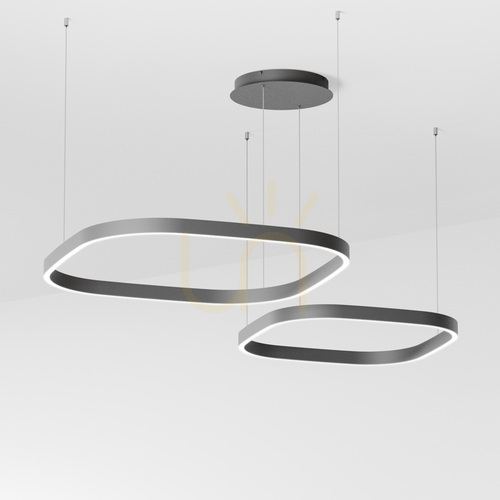 Kontrollera CRISEIDE S/2D Q FCRSN5Q Svart Gea Luce taklampa