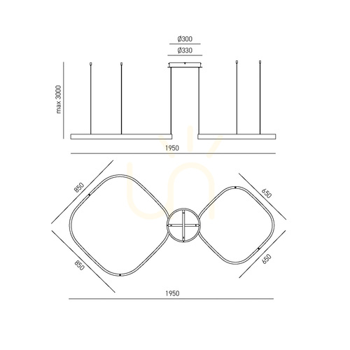 Kontrollera CRISEIDE S/2D Q FCRSV5Q taklampa, salviagrön, Gea Luce