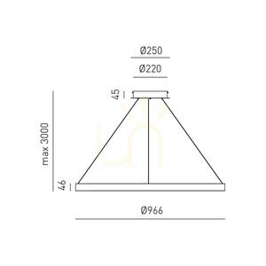 CRISEIDE S/S FCRSB7 Vit Gea Luce taklampa small 1
