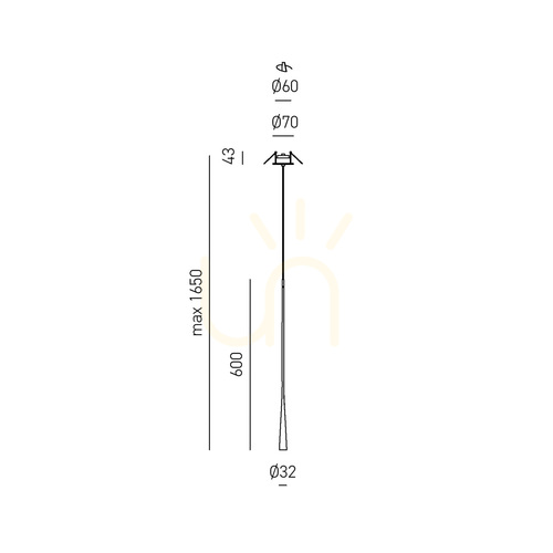 Kontrollera DAFNE SG/I FDA1GAI taklampa, matt silver, Gea Luce
