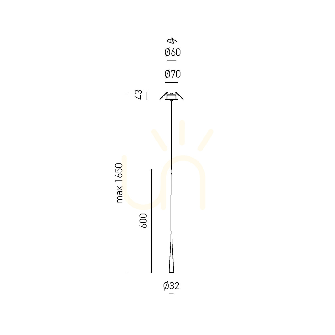 Utsikt DAFNE SG/I FDA1GNI Svart Gea Luce taklampa DAFNE SG/I FDA1GNI Svart Gea Luce taklampa