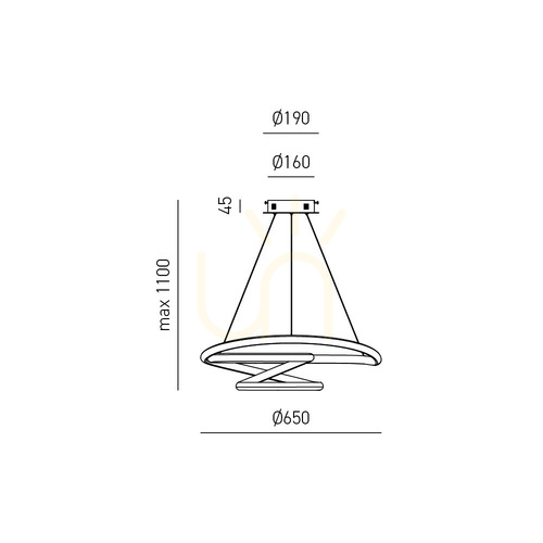 Kontrollera DIVA S/G FDISB3 Vit Gea Luce taklampa