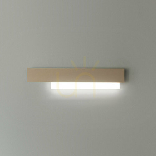 Kontrollera DOHA A/G FDOAT2 vägglampa, gråbrun, Gea Luce