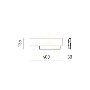 DOHA A/P FDOAN1 Svart vägglampa från Gea Luce small 1