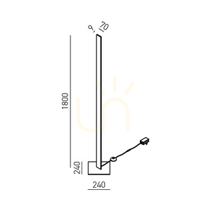 EARTHA P/T FEAPIB golvlampa, vit, Gea Luce small 1