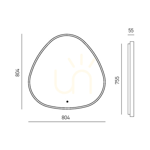 Kontrollera ECARIS A/G FECAA2 vägglampa, orange, Gea Luce