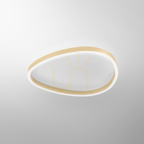 Kontrollera ECARIS P/M FECPBE2 taklampa, beige, Gea Luce