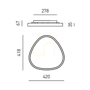 ECARIS P/P FECPN1 svart taklampa från Gea Luce small 1