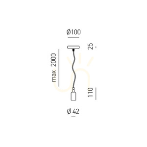 GSO071 Svart Gea Luce-lampskärmstillbehör small 1