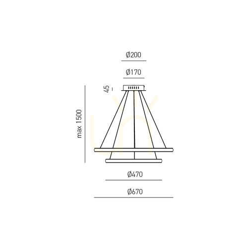 Kontrollera IOLE S/2 FIOSO2 Gold Gea Luce taklampa